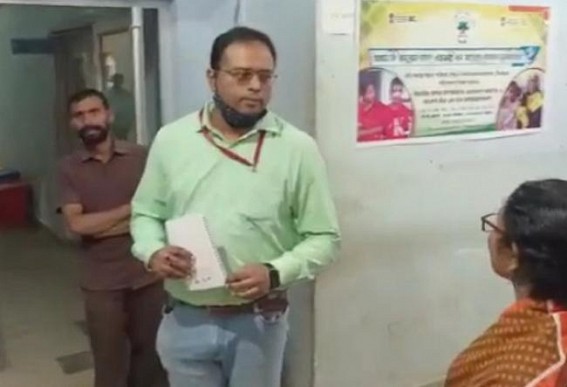 Health Officials faced massive criticism from the patient parties at Unakoti District hospital Health Officials faced massive criticism from the patient parties at Unakoti District hospital